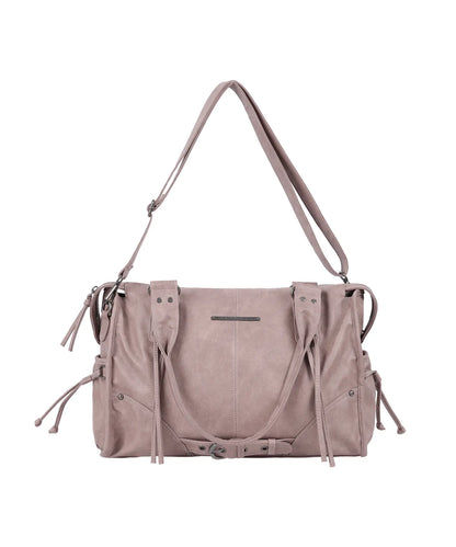 Fancy Club Belted Washing Leather Bag - 5 colors