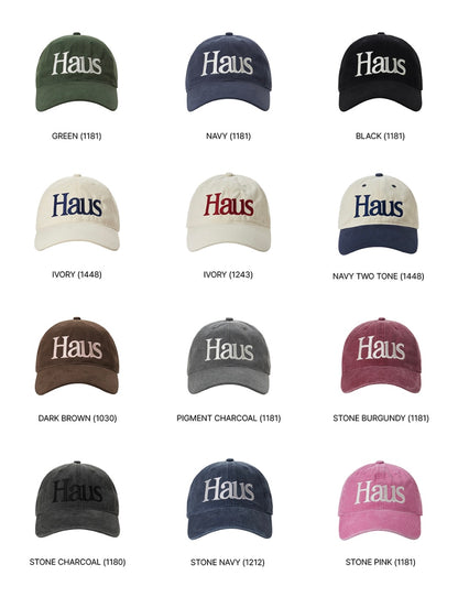 DUMARO Haus Logo Cotton Ball Cap - 12 colors