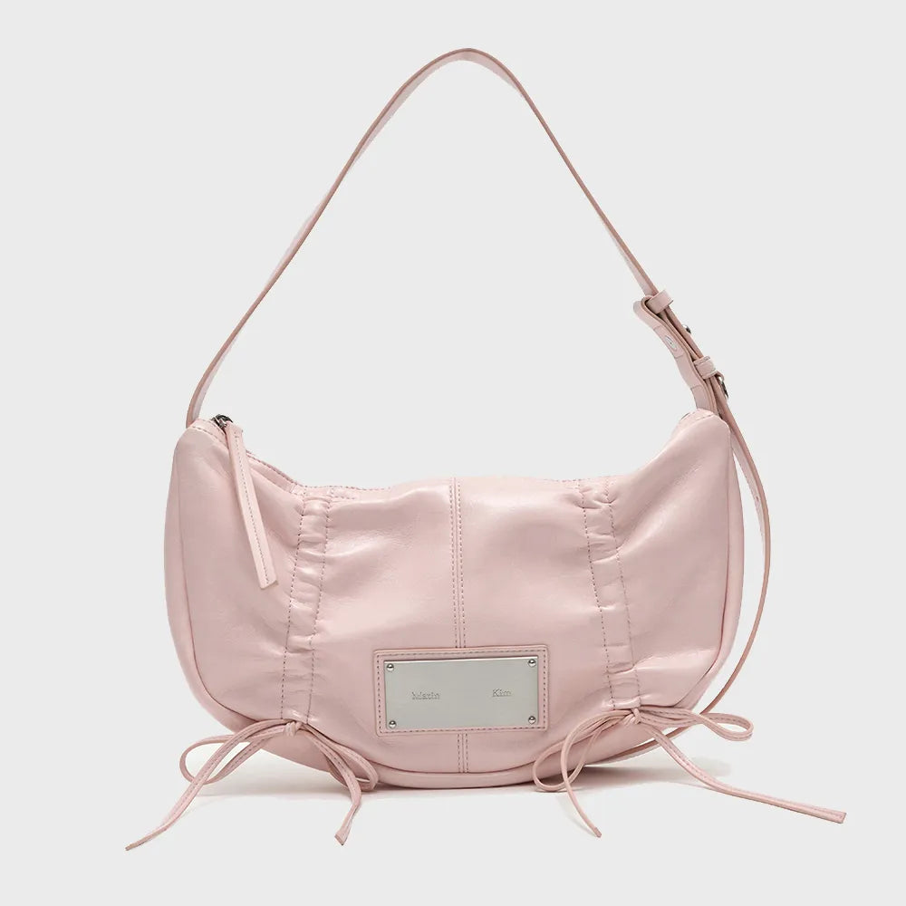 Matin Kim Half Shirring Ribbon Round Bag - 4 colors