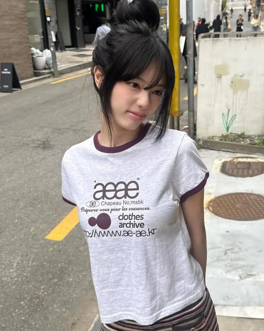 aeae Web Logo Ringer Tee - 3 colors