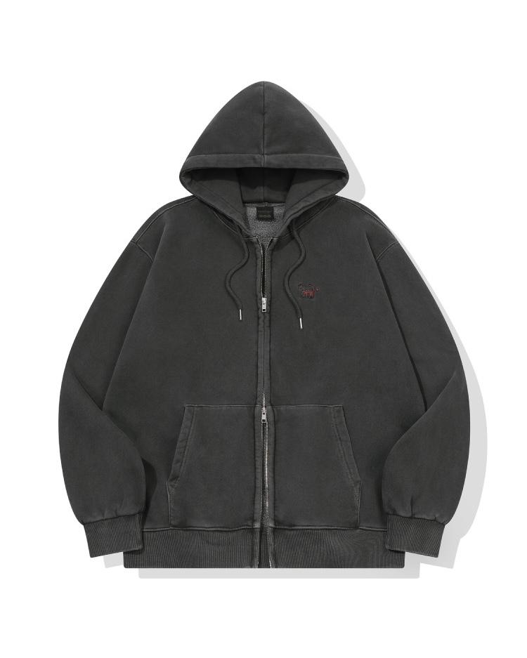 CPGN 2Way Cat Stitch Pigment Hood Zip Up - 3 colors