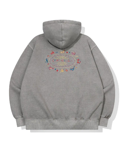 CPGN 2Way Cat Stitch Pigment Hood Zip Up - 3 colors