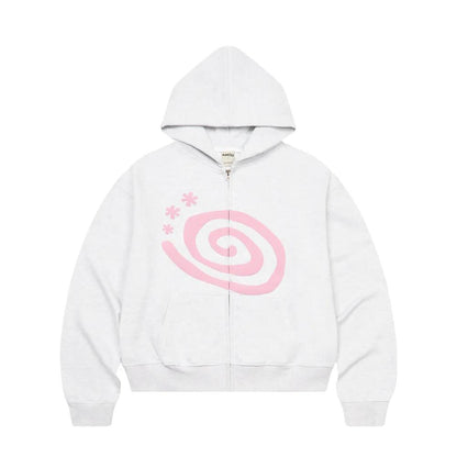 AMOU Molly Hoodie Zip Up - 2 colors