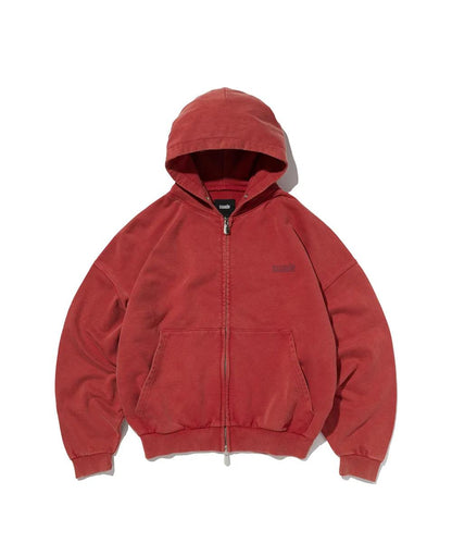 suade Cropped Washed Hood Zip Up - 6 colors