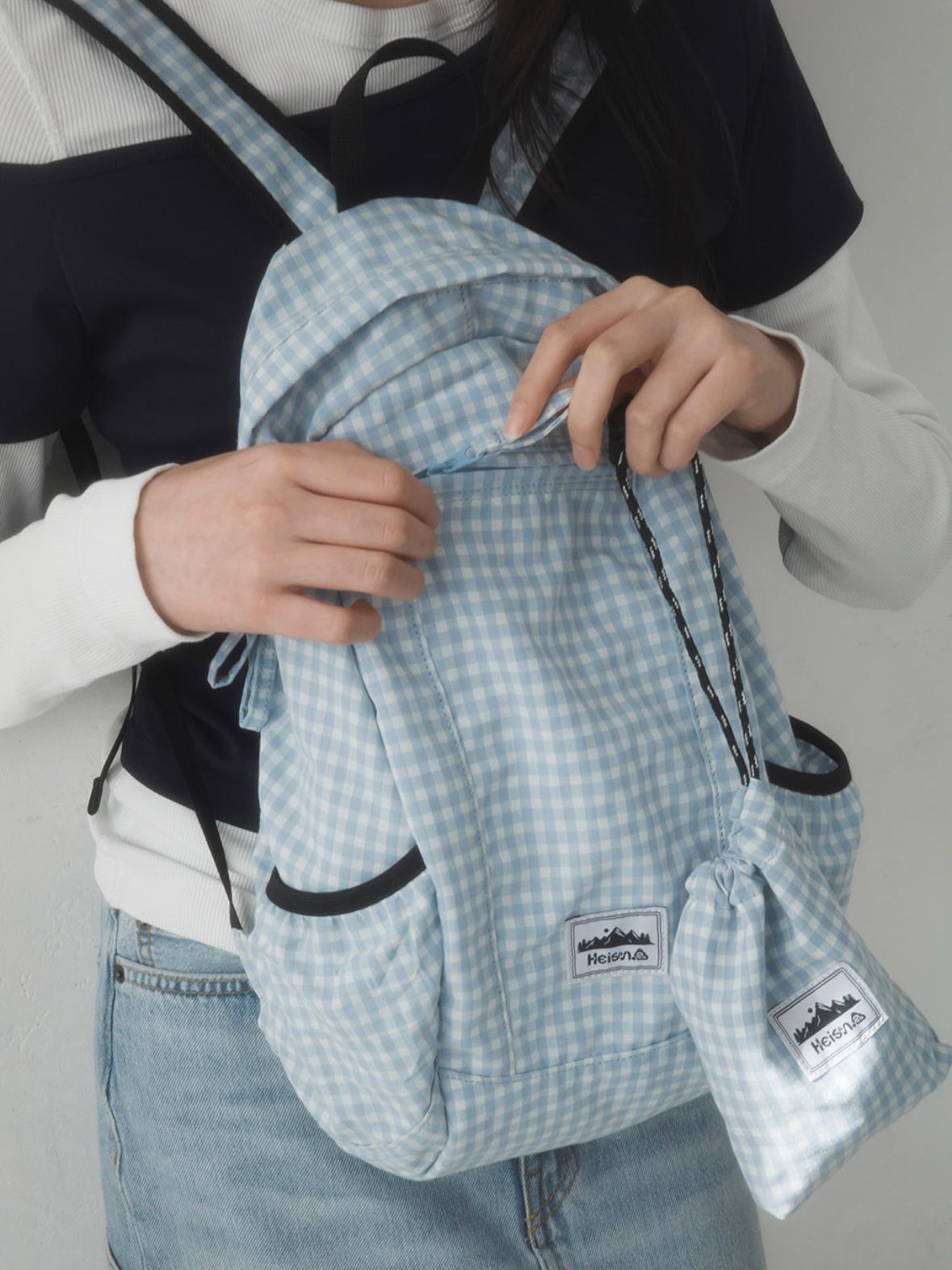 Heisan Compact Pocket Bag V1 Gingham Check - 3 colors