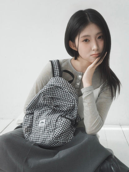 Heisan Compact Pocket Bag V1 Gingham Check - 3 colors