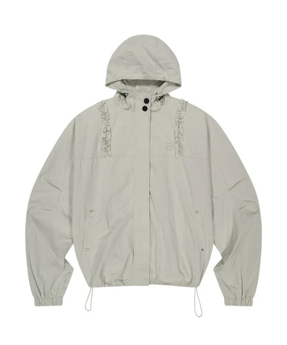 ILLIGO Oblique Frill Hooded Jacket - 6 colors