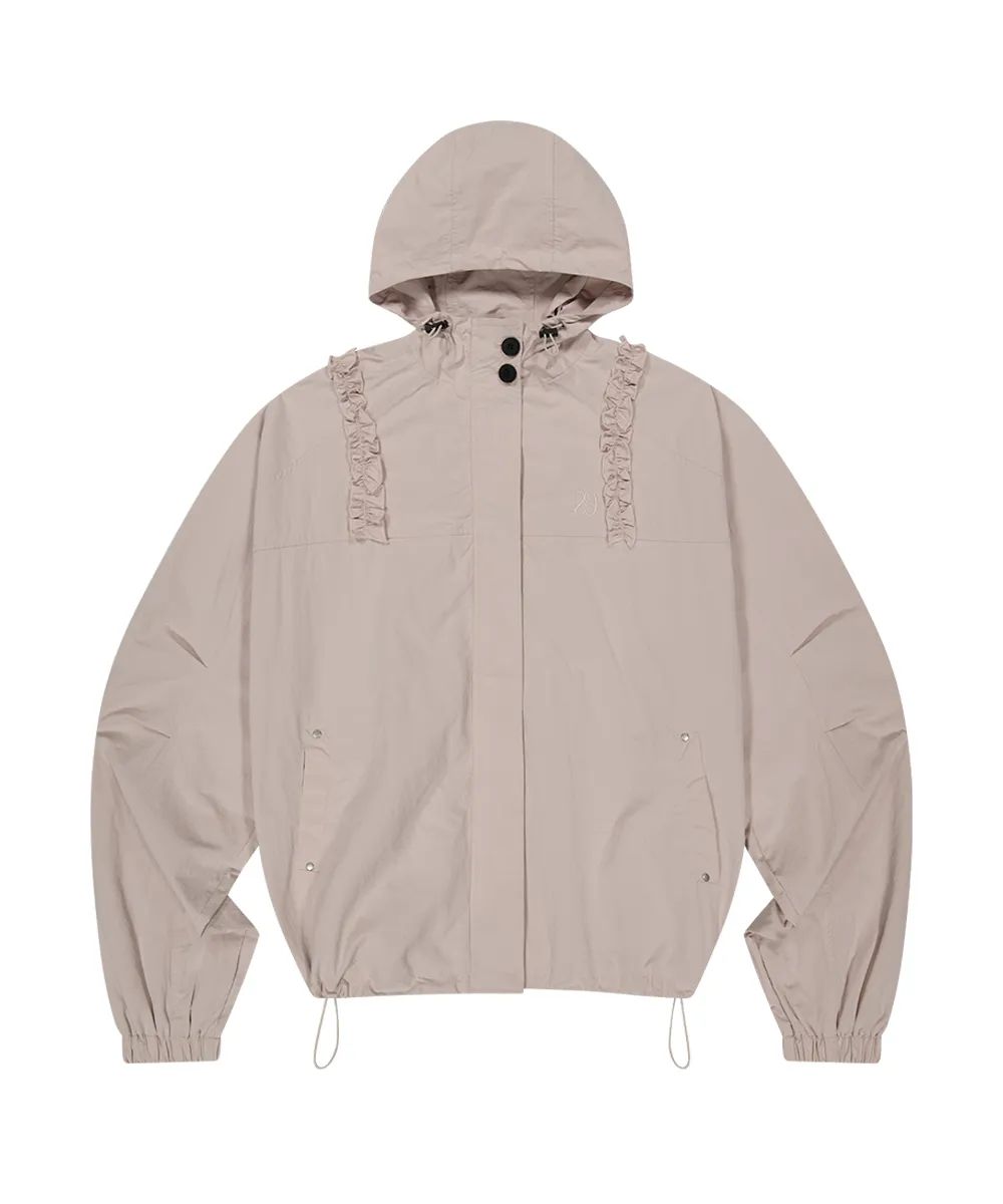 ILLIGO Oblique Frill Hooded Jacket - 6 colors