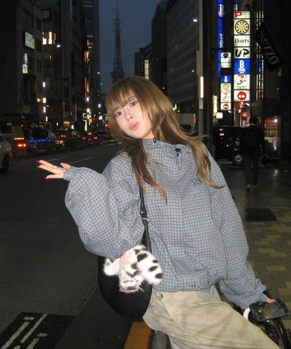 ILLIGO Oblique Frill Hooded Jacket - 6 colors