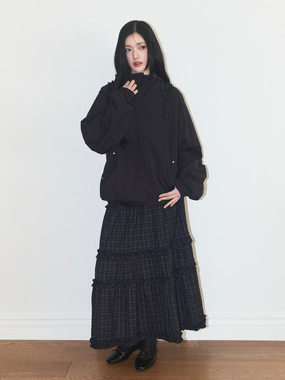 ILLIGO Buckle Frill Long Skirt - 3 colors