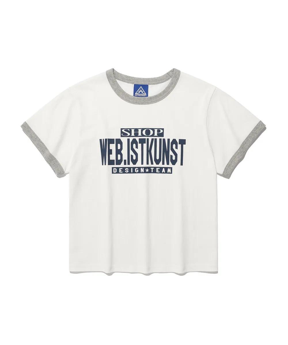ISTKUNST Shop Crop Ringer Tee - 2 colors