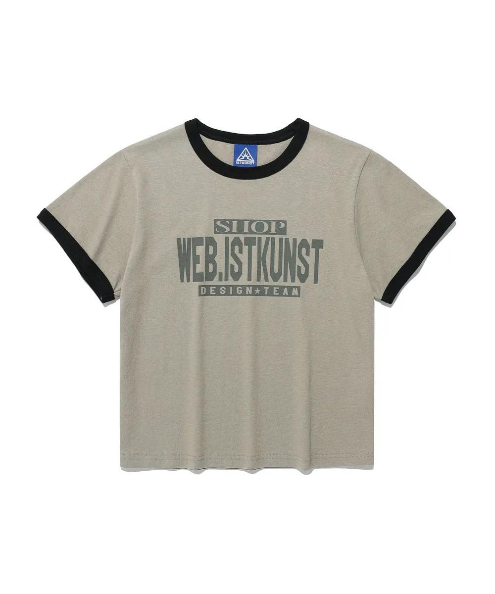 ISTKUNST Shop Crop Ringer Tee - 2 colors