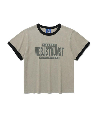 ISTKUNST Shop Crop Ringer Tee - 2 colors