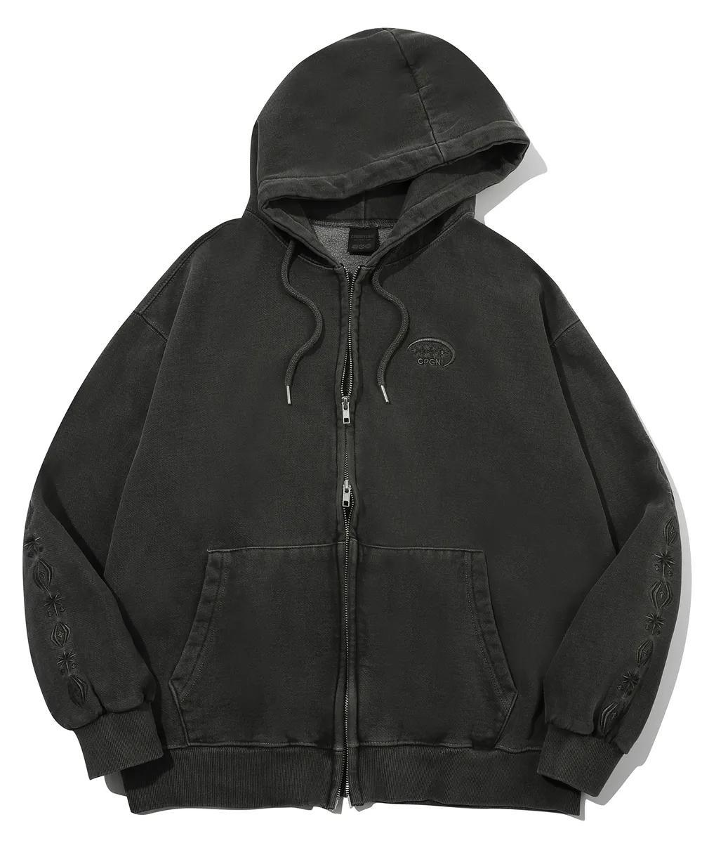 CPGN 2Way Sleeve Star Pigment Hood Zip-Up