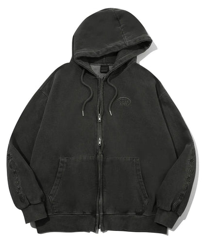 CPGN 2Way Sleeve Star Pigment Hood Zip-Up