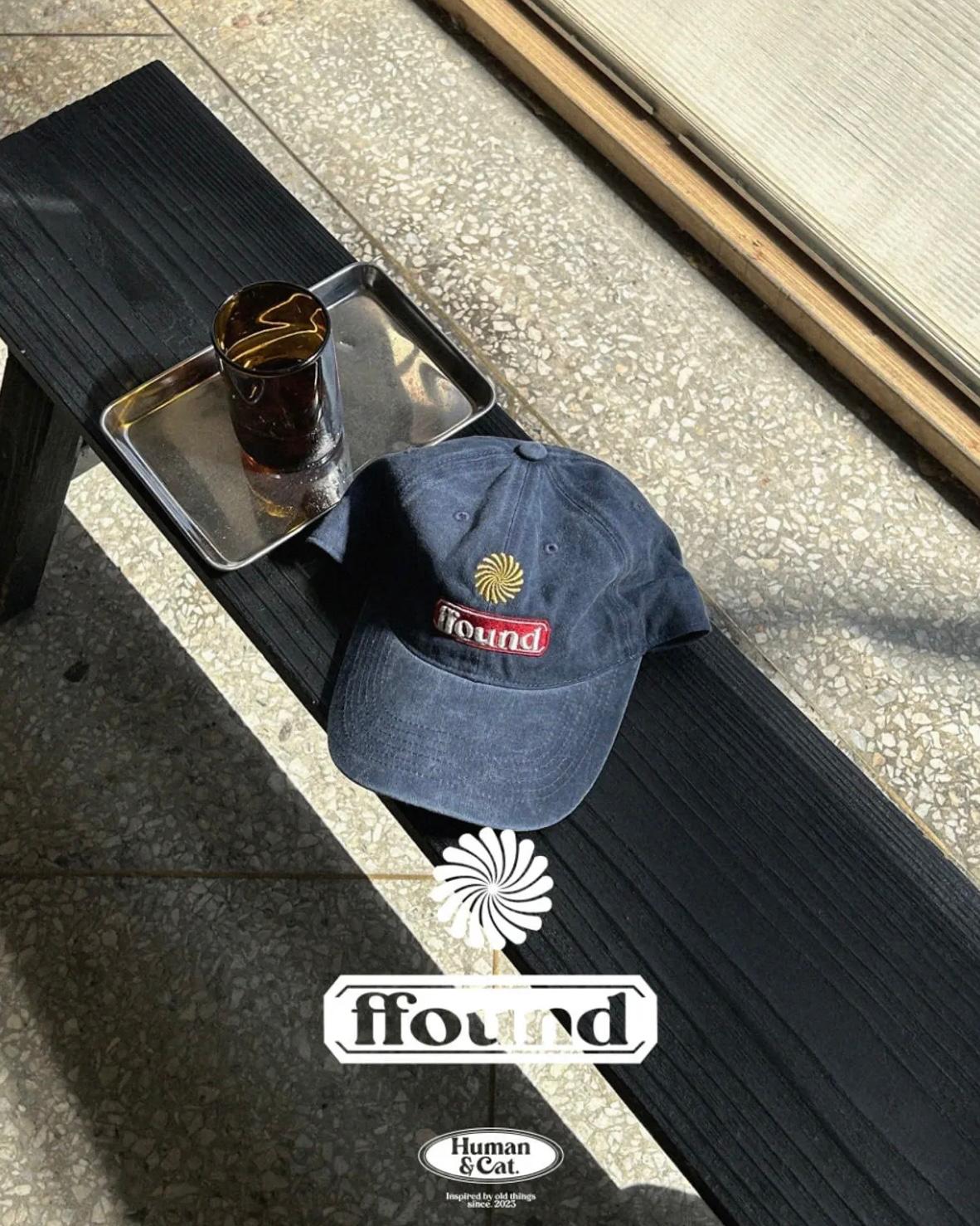 Human & Cat. ffound3 Stone Washed Ball Cap - 7 colors