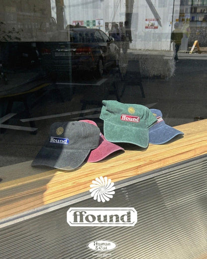 Human & Cat. ffound3 Stone Washed Ball Cap - 7 colors