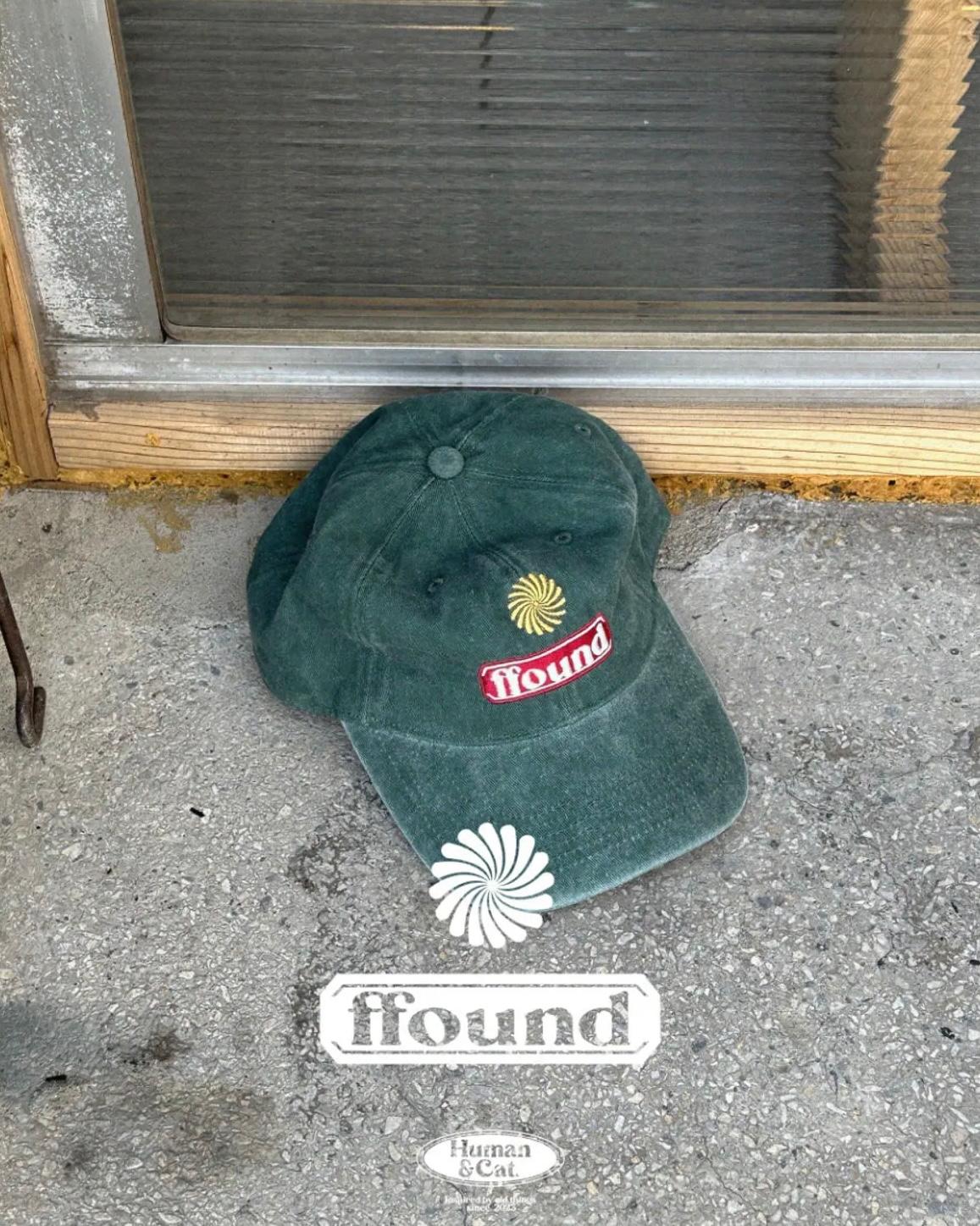Human & Cat. ffound3 Stone Washed Ball Cap - 7 colors