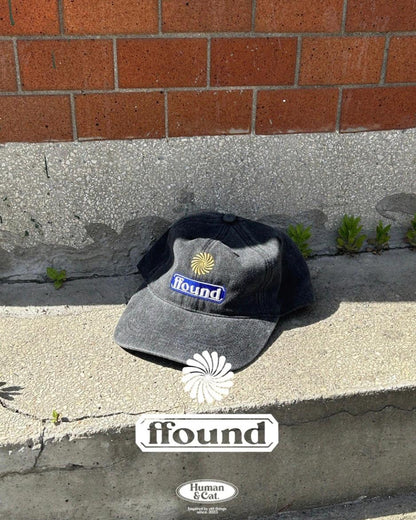 Human & Cat. ffound3 Stone Washed Ball Cap - 7 colors