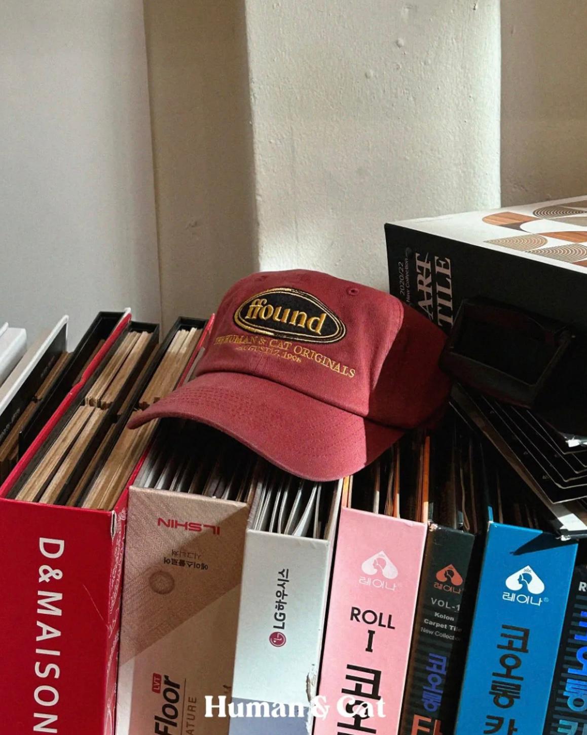 Human & Cat. ffound Washed Vintage Ball Cap - 7 colors