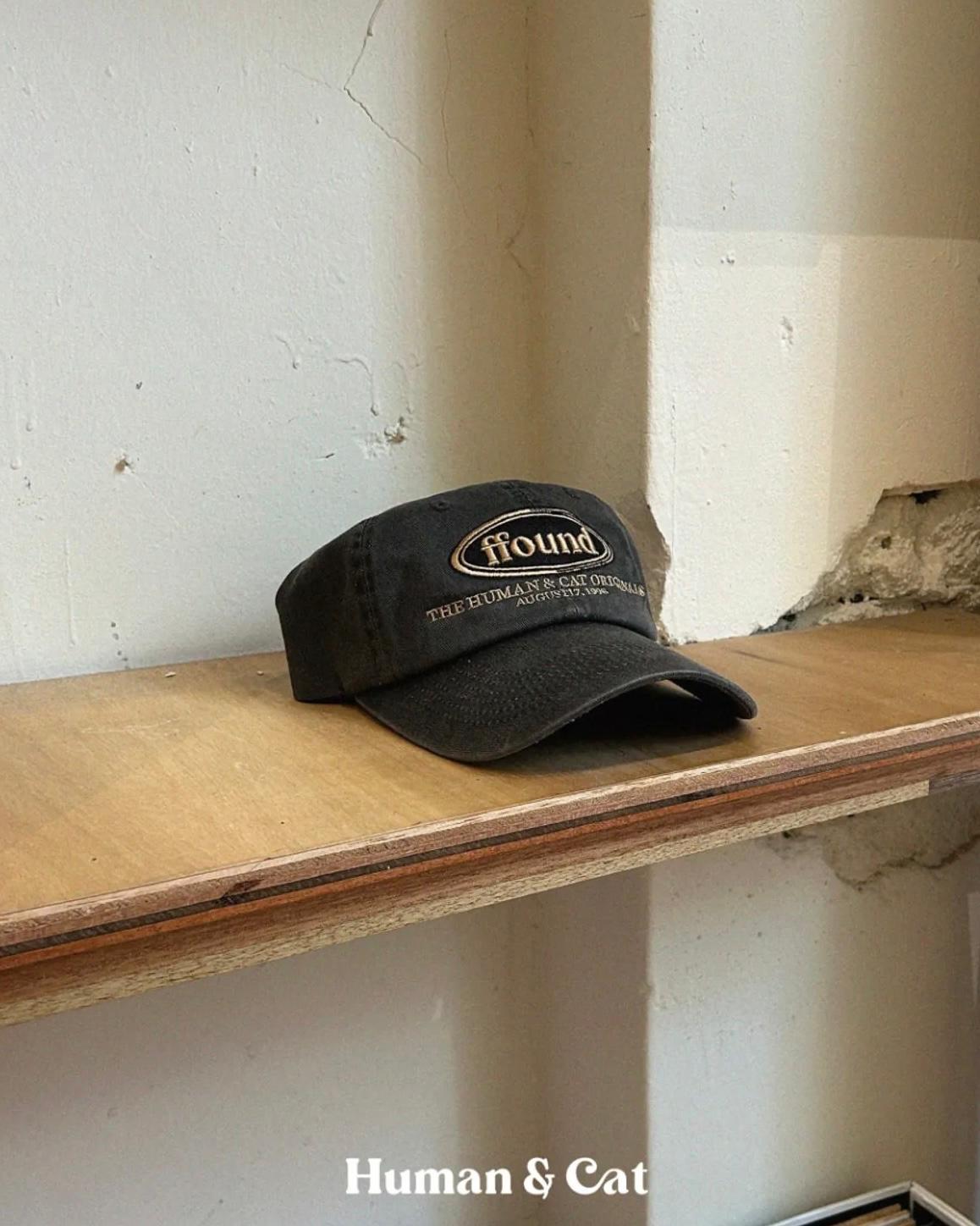 Human & Cat. ffound Washed Vintage Ball Cap - 7 colors