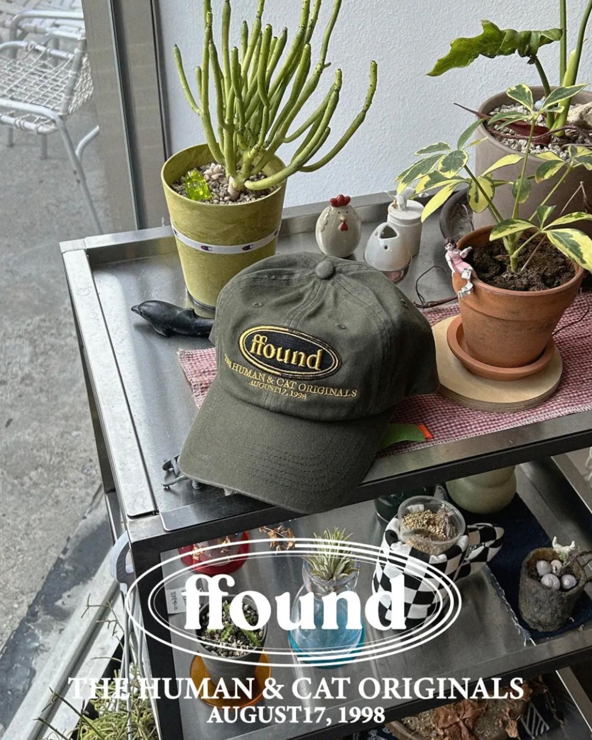 Human & Cat. ffound Washed Vintage Ball Cap - 7 colors