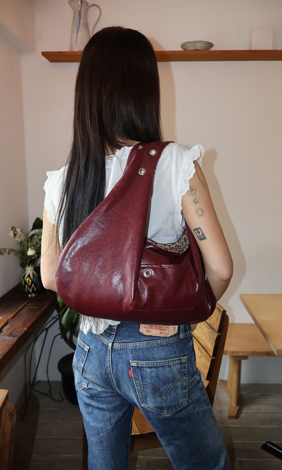 DEPC Eyelet Leather Bag - 3 colors
