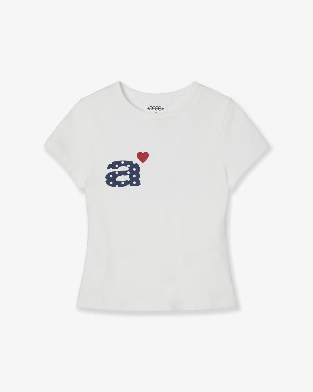 aeae Dot Small Letter Tee - 8 colors