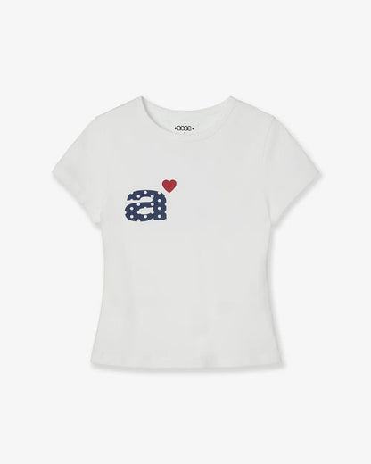 aeae Dot Small Letter Tee - 8 colors