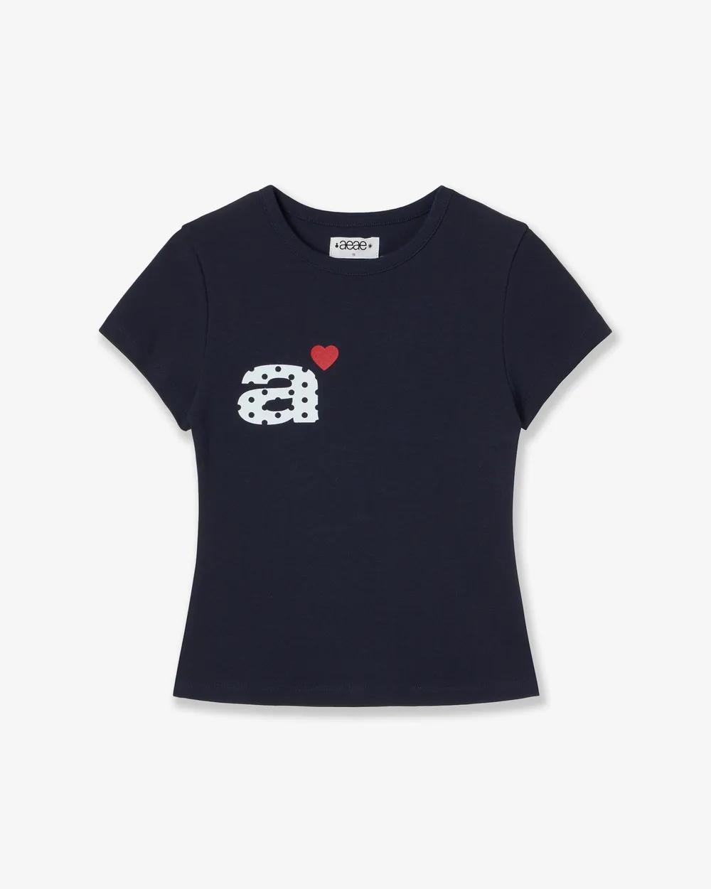aeae Dot Small Letter Tee - 8 colors