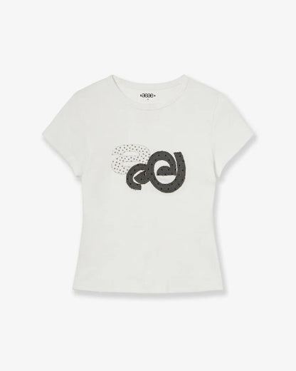 aeae Applique Flower Logo Tee - 3 colors