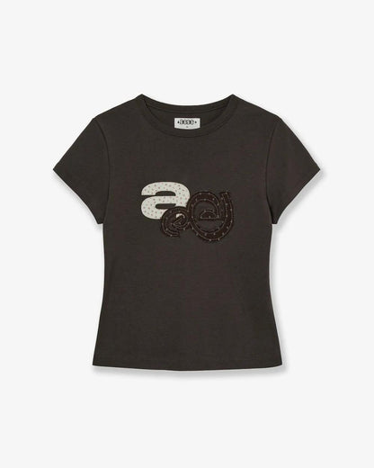 aeae Applique Flower Logo Tee - 3 colors