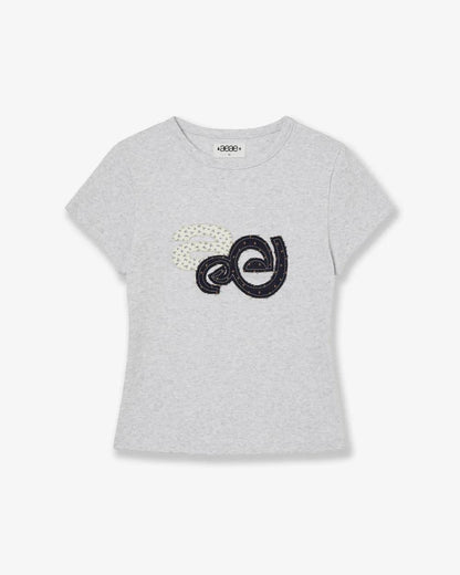 aeae Applique Flower Logo Tee - 3 colors