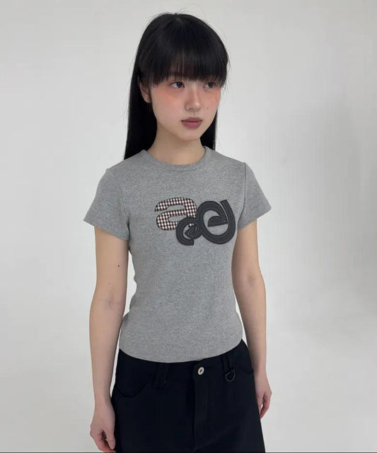 aeae Applique Flower Logo Tee - 3 colors