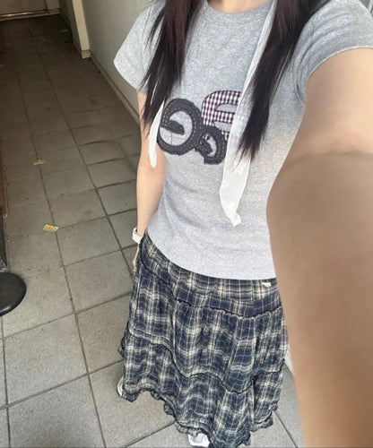 aeae Applique Flower Logo Tee - 3 colors