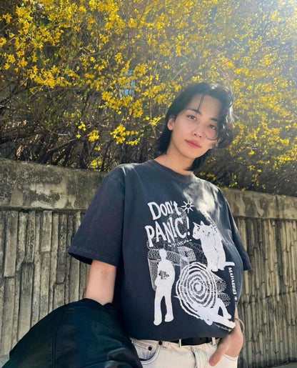 Mahagrid Don't Panic Pigment Tee - 4 colors