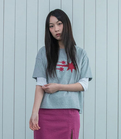 niceghostclub 3Star Big Crop Tee - 3 colors