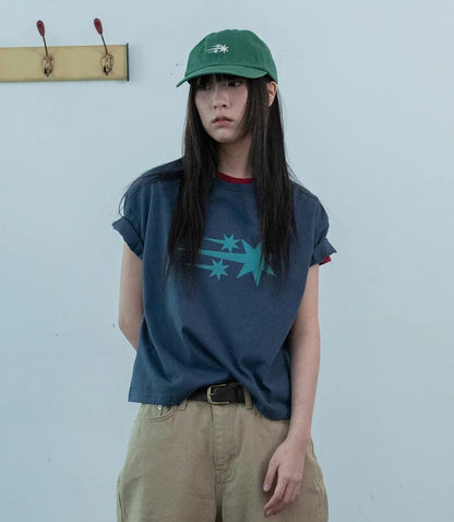 niceghostclub 3Star Big Crop Tee - 3 colors