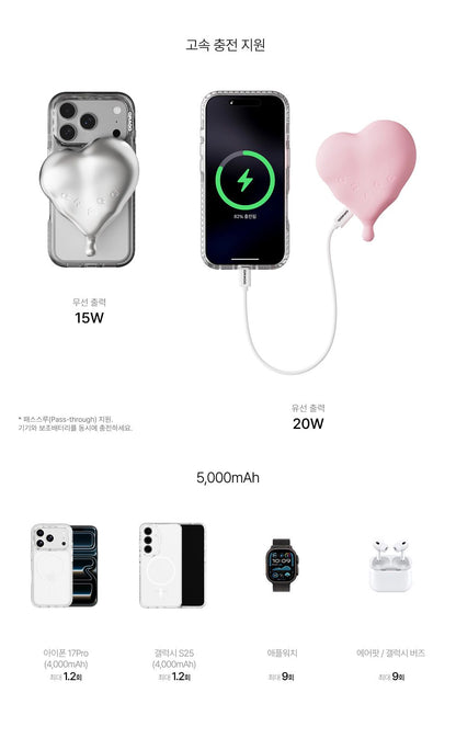 GRAGG Magsafe Flow Heart Battery - 3 colors