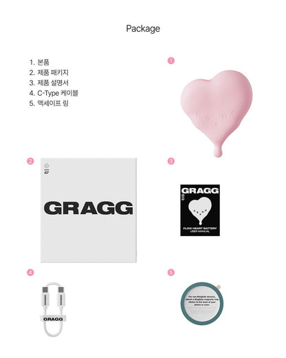 GRAGG Magsafe Flow Heart Battery - 3 colors