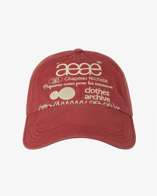 aeae Web Logo Washed 5 Pannel Ball Cap - 3 colors