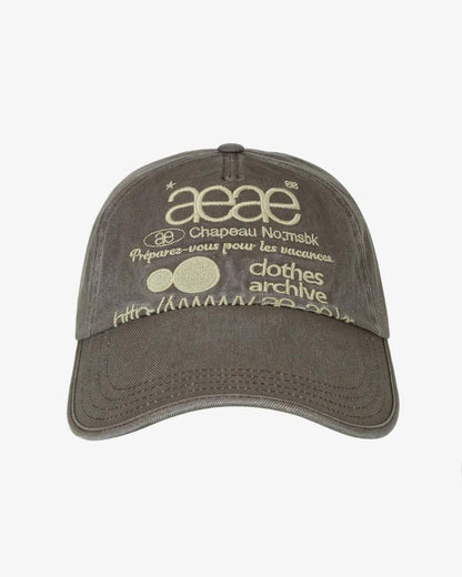 aeae Web Logo Washed 5 Pannel Ball Cap - 3 colors