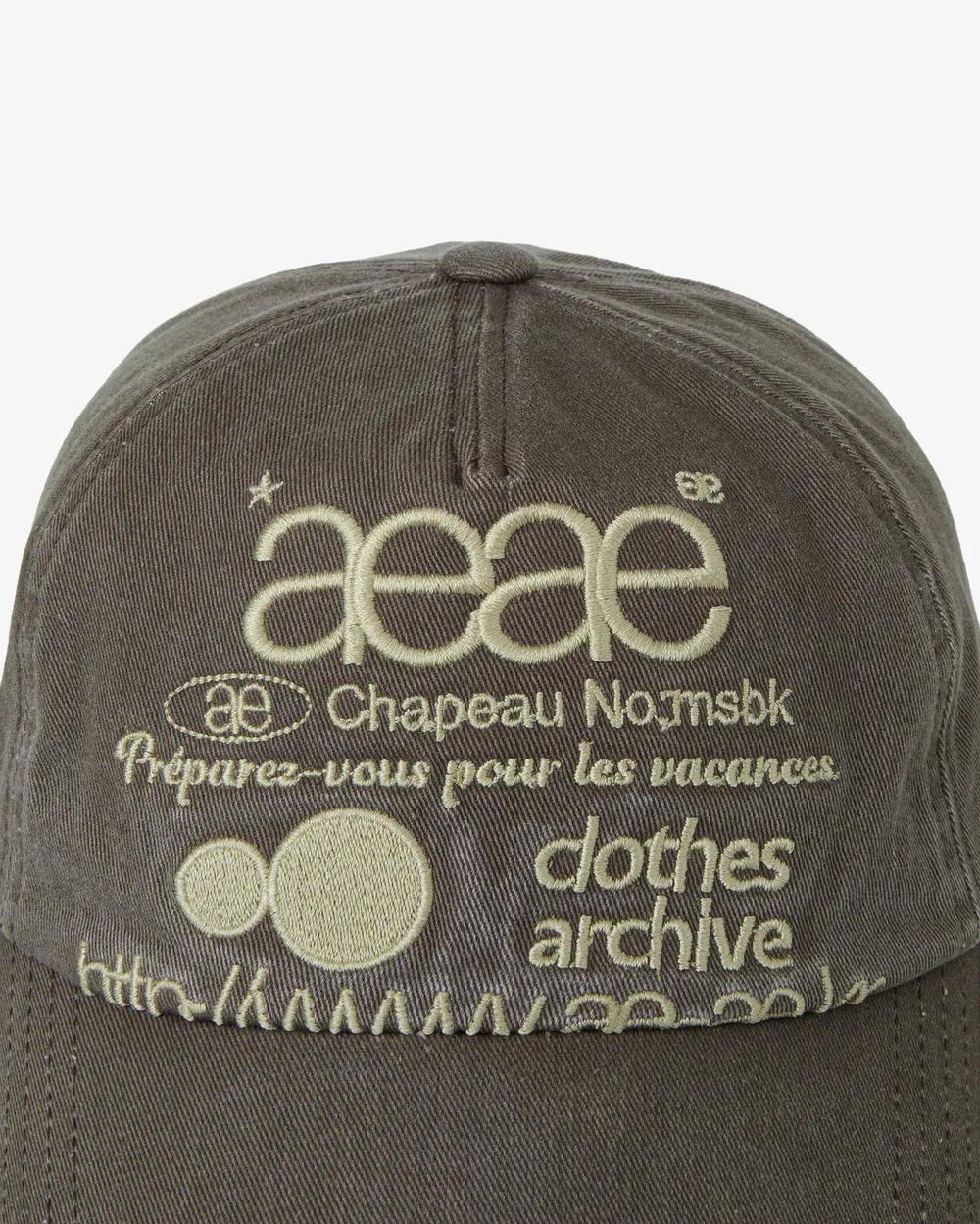 aeae Web Logo Washed 5 Pannel Ball Cap - 3 colors