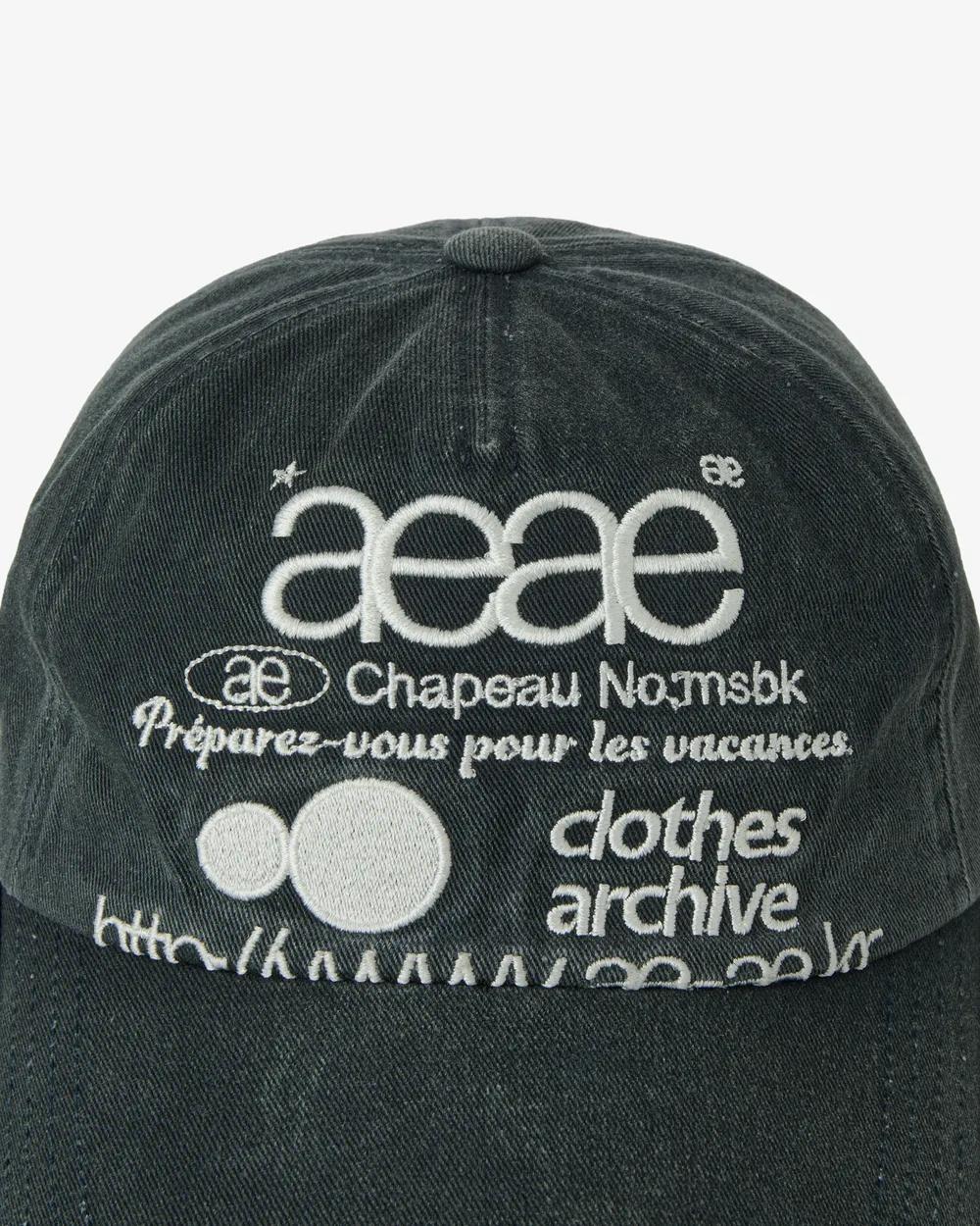 aeae Web Logo Washed 5 Pannel Ball Cap - 3 colors