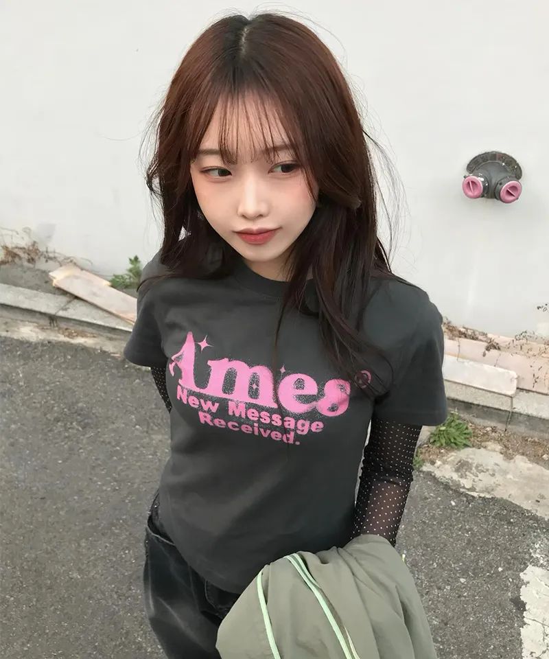 Ames Worldwide Round Hem Crop Tee - 7 colors