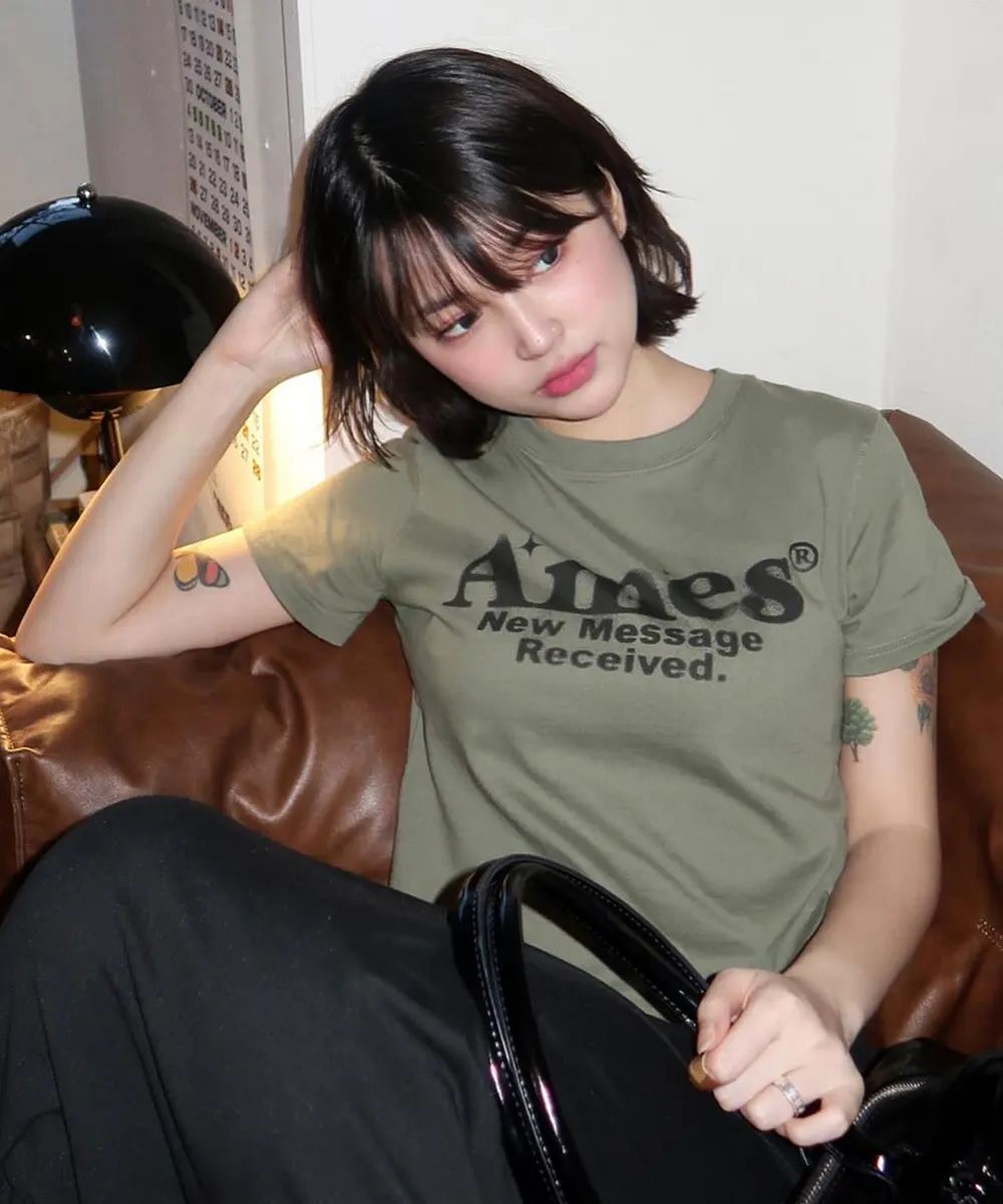 Ames Worldwide Round Hem Crop Tee - 7 colors