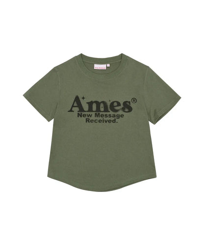 Ames Worldwide Round Hem Crop Tee - 7 colors