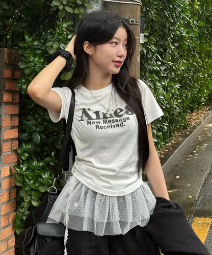 Ames Worldwide Round Hem Crop Tee - 7 colors