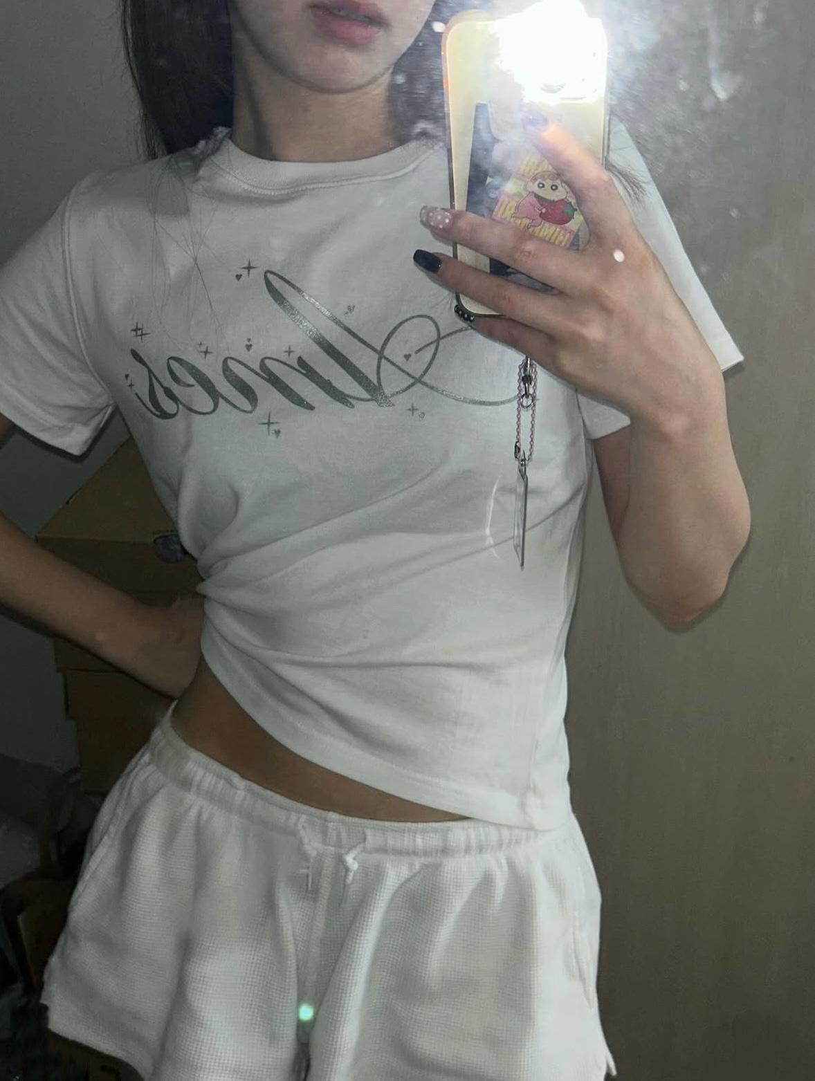 Ames Worldwide Silver Ames Crop Tee - 3 colors