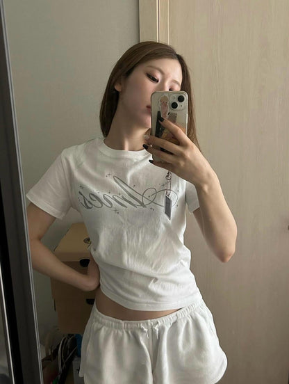 Ames Worldwide Silver Ames Crop Tee - 3 colors